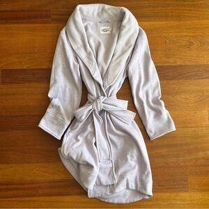UGG Purple Duffield II Double Knit Fleece Robe